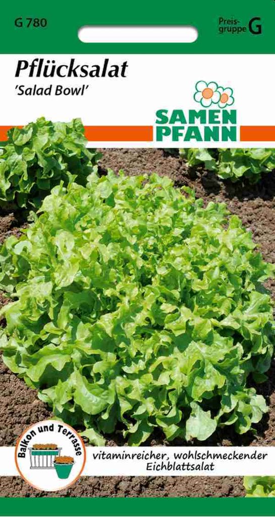 G780 Pflücksalat Salad Bowl - Eichblatt grün